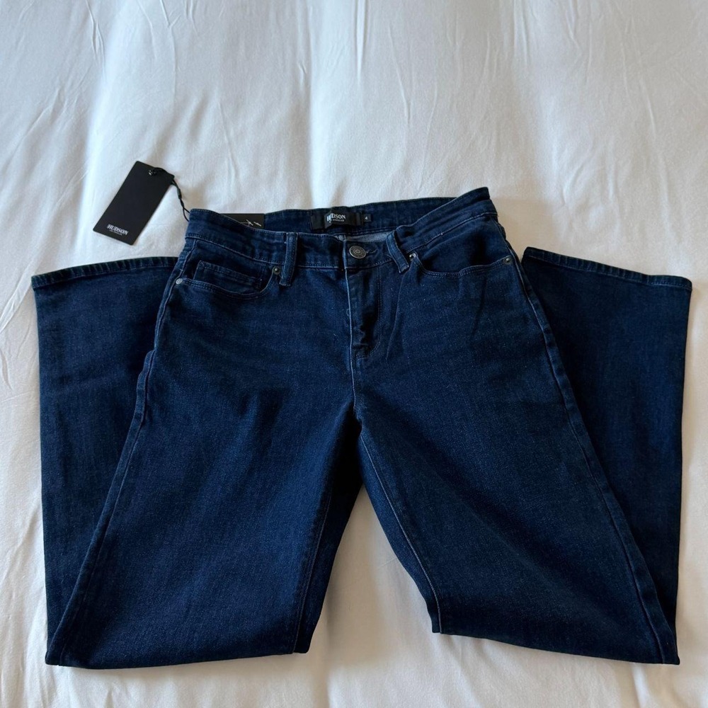 Hudson Los Angeles Women Dark Wash Jeans Obscurity Blue Size 27 NEW